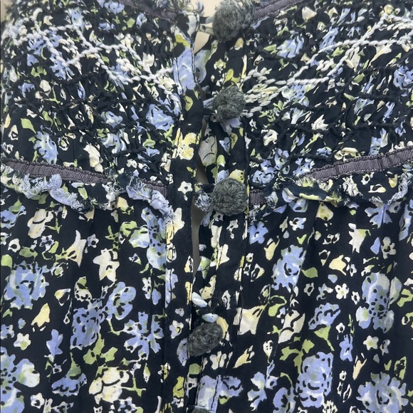 Free People - Molly Jo Boho Colorful Floral Back Cutout Midi Dress Size XL - Picture 7 of 14